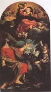 Annibale Carracci The VIrgin Appearing to ST Luke and ST Catherine (mk05) oil painting picture wholesale